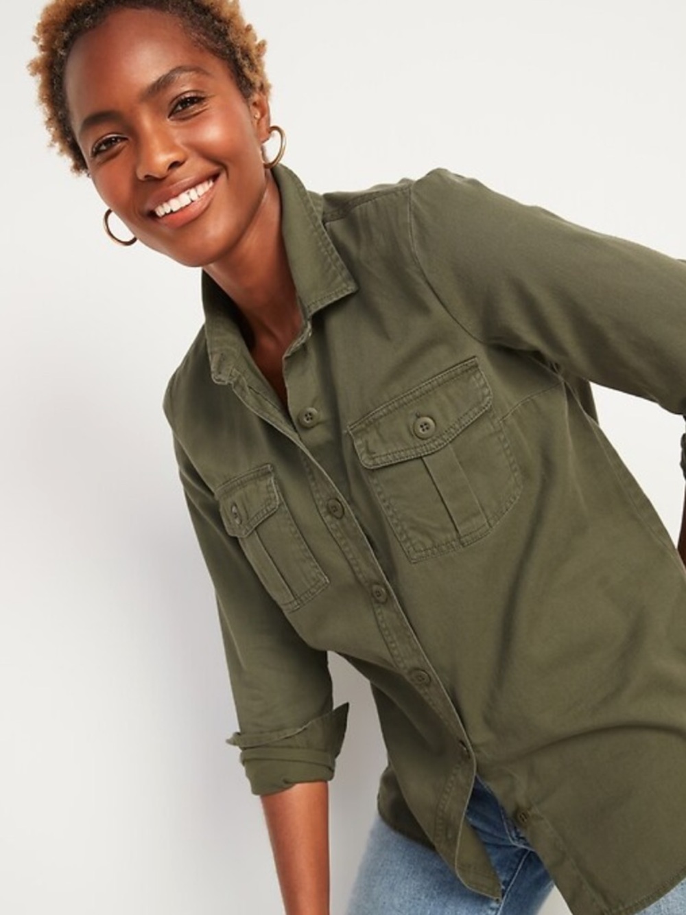 Army Green The Classic Button Up Shirt
